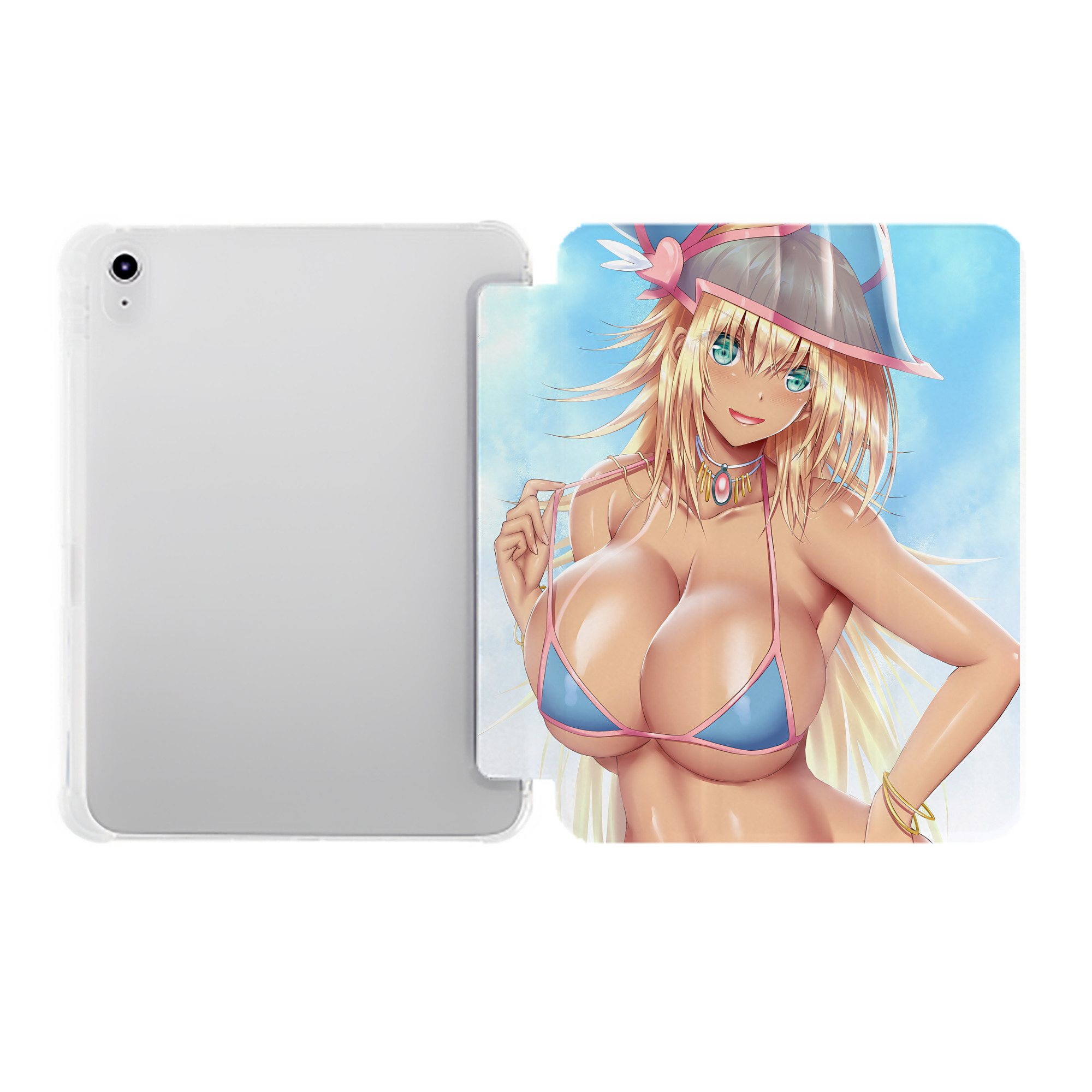 （画像用） 遊☆戯☆王 Yu-Gi-Oh! IPad ケース ペン収納付き 三つ折りスタンド PUレザー×シリコン 対応機種9.5/10.5/10.9インチ